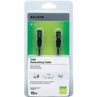 RJ49 Networks Cable CAT 6 S/FTP 15 m Black incl. detent Belkin