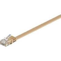 RJ49 Networks Cable CAT 6 U/UTP 1.50 m Light brown highly flexible Goobay