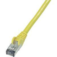 RJ49 Networks Cable CAT 6 S/FTP 7.50 m Yellow Flame-retardant, incl. detent Goobay