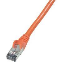 RJ49 Networks Cable CAT 6 S/FTP 7.50 m Red Flame-retardant, incl. detent Goobay