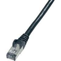 RJ49 Networks Cable CAT 6 S/FTP 20 m Black Flame-retardant, incl. detent Goobay