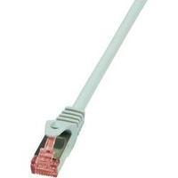 RJ49 Networks Cable CAT 6 S/FTP 1.50 m Grey Flame-retardant, incl. detent LogiLink