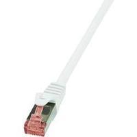 RJ49 Networks Cable CAT 6 S/FTP 50 m White Flame-retardant, incl. detent LogiLink