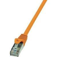 RJ49 Networks Cable CAT 6 F/UTP 10 m Orange incl. detent LogiLink