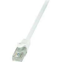 RJ49 Networks Cable CAT 6 U/UTP 0.50 m White incl. detent LogiLink