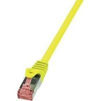 RJ49 Networks Cable CAT 6 S/FTP 1.50 m Yellow Flame-retardant, incl. detent LogiLink