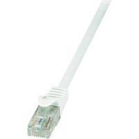 RJ49 Networks Cable CAT 6 U/UTP 1 m White incl. detent LogiLink