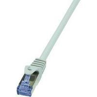 RJ49 Networks Cable CAT 6A S/FTP 2 m Grey Flame-retardant, incl. detent LogiLink