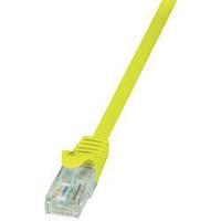 RJ49 Networks Cable CAT 5e U/UTP 7.50 m Yellow incl. detent LogiLink