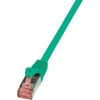 RJ49 Networks Cable CAT 6 S/FTP 10 m Green Flame-retardant, incl. detent LogiLink