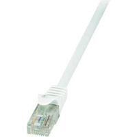 RJ49 Networks Cable CAT 6 U/UTP 0.25 m White incl. detent LogiLink