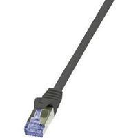 RJ49 Networks Cable S/FTP 3 m Black gold plated connectors, Flame-retardant, incl. detent LogiLink