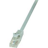 RJ49 Networks Cable CAT 6 U/UTP 0.50 m Grey incl. detent LogiLink