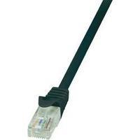 RJ49 Networks Cable CAT 6 U/UTP 7.50 m Black incl. detent LogiLink