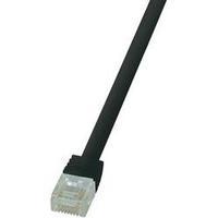 RJ49 Networks Cable CAT 6 U/UTP 0.25 m Black highly flexible LogiLink