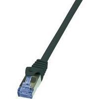 RJ49 Networks Cable CAT 6A S/FTP 5 m Black Flame-retardant, incl. detent LogiLink