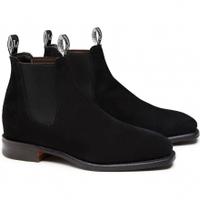 rm williams suede comfort craftsman boots black uk95 g fit