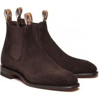 rm williams suede craftsman boots chocolate brown uk65 h fit