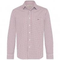 rm williams collins shirt burgundywhite xxl