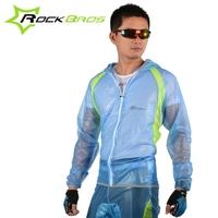 ROCKBROS Breathable Ultra-thin Unisex Bicycle Bike Hiking MTB Raincoat Suit Jacket Outerwear Pants Outdoor Sports Wet Weather Gear