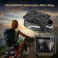 ROCKBROS MTB Bicycle Cycle Bike Bag Rear Carrier Rear Pack Trunk Pannier with Rain Cover