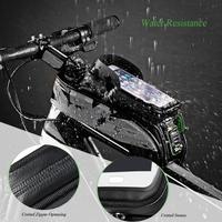 rockbros water resistant cycling bicycle bike top front tube frame bag ...