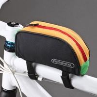 Roswheel Bicycle Cycling Frame Front Top Tube Bag Outdoor Mountain Bike Pouch 1L Black & Yellow 12654