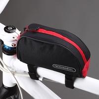 Roswheel Bicycle Cycling Frame Front Top Tube Bag Outdoor Mountain Bike Pouch 1L Black & Red 12654
