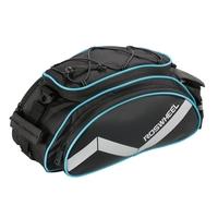 ROSWHEEL Bicycle Bag Multifunction 13L Bike Tail Rear Seat Bag Cycling Bicycle Basket Rack Trunk Bag Shoulder Handbag