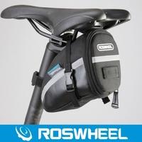 roswheel bicycle strap on bike saddle bag black