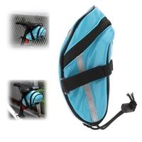 ROSWHEEL MTB Mountain Bicycle Bike Back Seat Tail Saddle Bag Pouch Glossy PU Outdoor Cycling Riding Travel