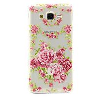 Rose Pattern TPU Relief Back Cover Case for Galaxy J1 Ace/ Galaxy J2/Galaxy J5