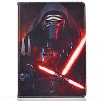 Robot Pattern PU Leather Case with Stand and Card Slot for iPad Air
