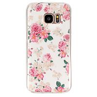 Rose Pattern TPU Soft Case for Galaxy S7 Edge/Galaxy S7
