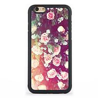 Roses Pattern Design Metal CoatedTPU Frame Back Case for iPhone 7 7 Plus 6s 6 Plus SE 5s 5c 5 4s 4