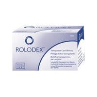 ROLODEX 40 BUSINESS CARD SLEEVES BP CLR