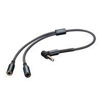 rock rau0516 audio cable y splitter 35mm ofc oxygen free cooper aux wi ...