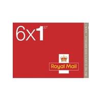 Royal Mail 1st Class Postage Stamps - 6 Pack