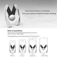 ROCK Autobot Car Vent Mobile Phone Holder Car Air Outlet Adjustable Phone Bracket PC Plating Stand for iPhone 6S 6 Plus 5SE Samsung S7 Edge S6 Smartph