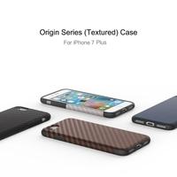 ROCK Carbon Fiber Grain TPU Phone Case 360 Degree Full Protect Phone Cover Protective Shell High Quality Soft Case for iPhone 7 Plus 5.5inch