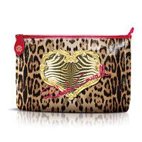 roberto cavalli leopard pouch