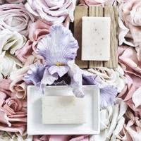 rose iris soap set