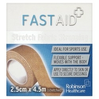 robinson healthcare fast aid stretch fabric strapping 25cm x 45m