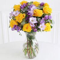 Rose & Freesia Bouquet - flowers