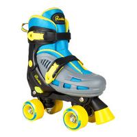 Rookie Duo Adjustable Quad Roller Skates - Blue/Yellow