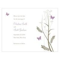 Romantic Butterfly Save The Date Card