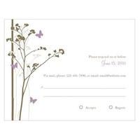 Romantic Butterfly RSVP