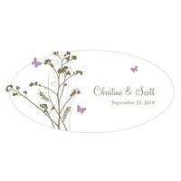 romantic butterfly large pvc sticker