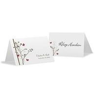 Romantic Butterfly Place Card With Fold
