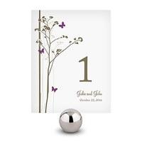 Romantic Butterfly Table Number